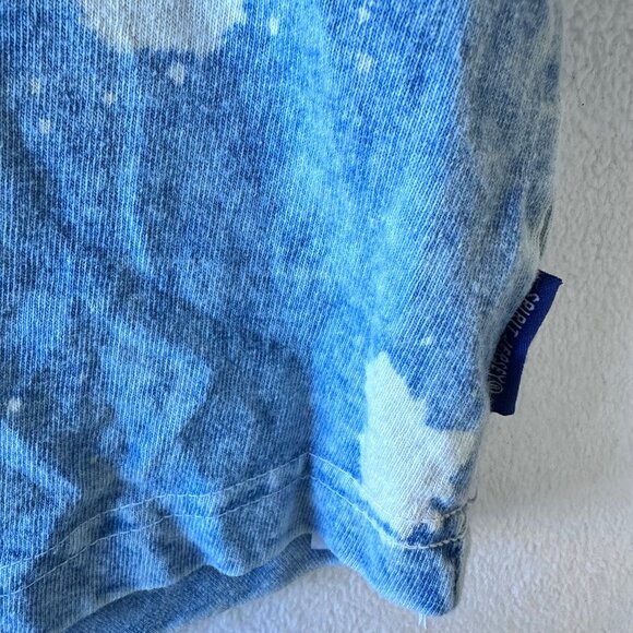 Disneyland Resort Spirit Jersey Blue Acid Wash Polka Dot Size Large Adult - Picture 6 of 12